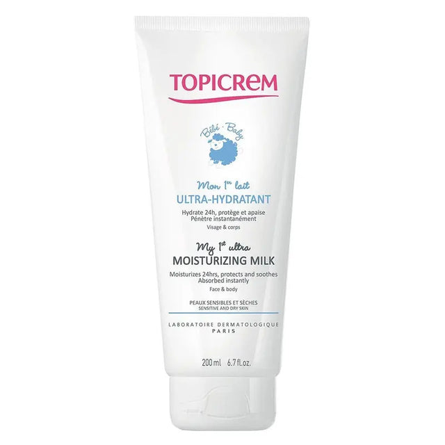 Topicrem Baby My 1st Ultra Moisturizing Milk For Sensitive & Dry Skin 200ml Topicrem