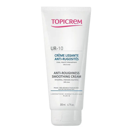 Topicrem UR-10 Anti-Roughness Smoothing Cream For Very Dry And Rough Skin 200ml Topicrem