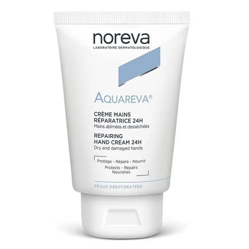 Noreva Aquareva 24-hour Repairing Hand Cream For Dry And Damaged Hands 50ml Noreva