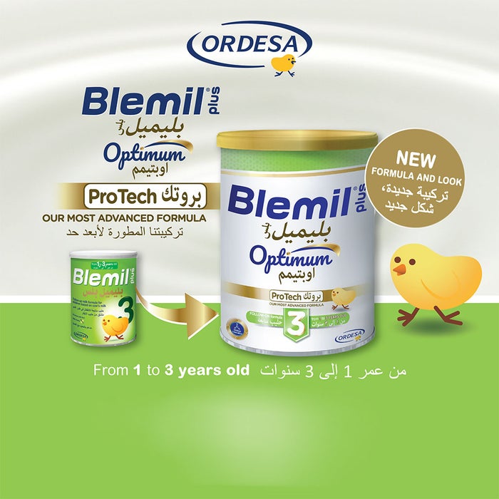 Blemil Plus Optimum Protech Stage 3 Toddlers Milk Formula For 1 To 3 Years 800g