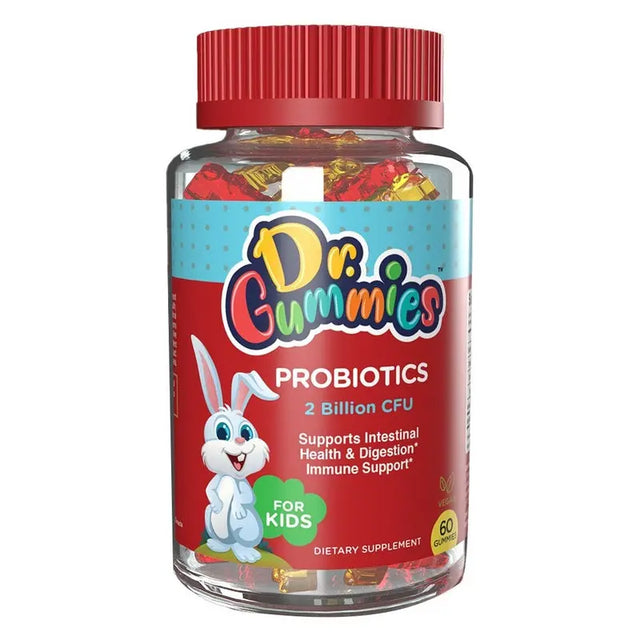 Dr. Gummies Kids Probiotic Gummies With 2 Billion CFU For Digestive Support, Pack of 60’s Dr. Gummies