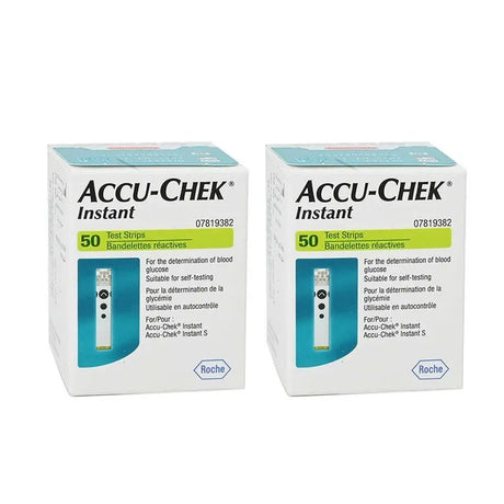 Accu-Chek Instant Strips For Diabetic Blood Glucose Testing, Promo Pack, 2*50's Accu-Chek