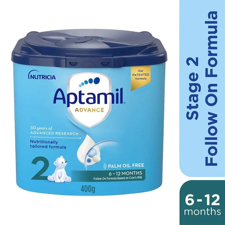 Aptamil Advance Stage 2 Palm Oil Free Infant Milk Formula For 6 To 12 Months 400g Aptamil