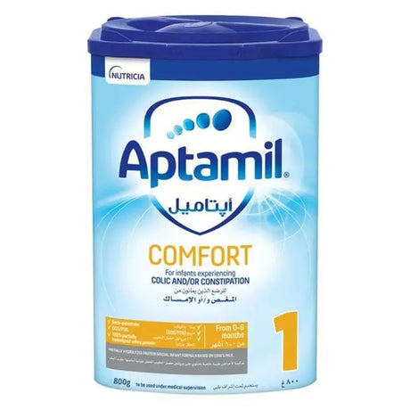Aptamil Comfort Stage 1 Baby Milk Formula For 0 To 6 Months With Colic & Constipation 800g Aptamil