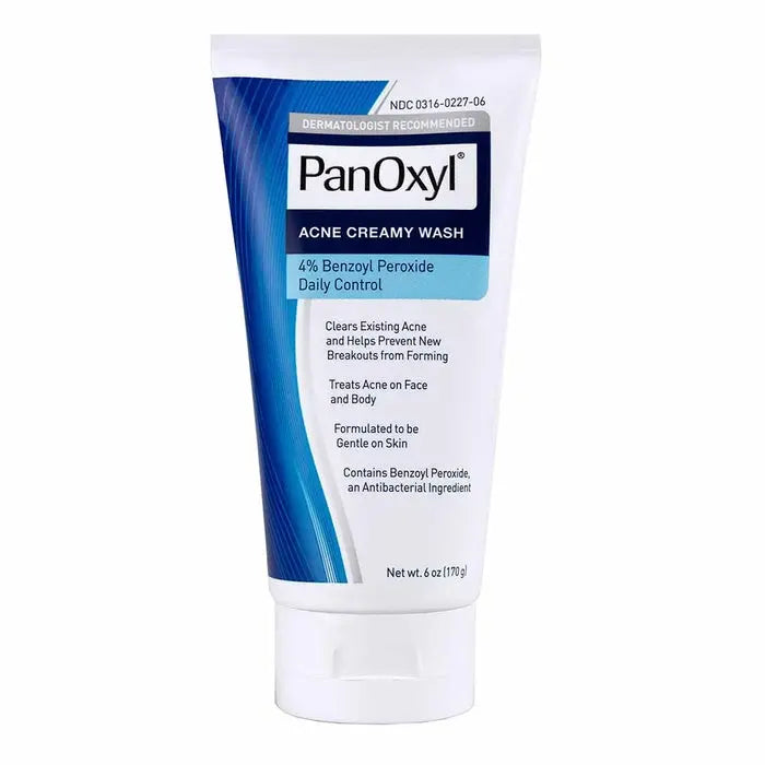 PanOxyl Acne Creamy Face & Body Wash With 4% Benzoyl Peroxide 170g Panoxyl