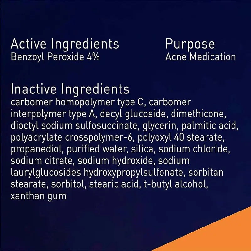 PanOxyl Acne Creamy Face & Body Wash With 4% Benzoyl Peroxide 170g Panoxyl