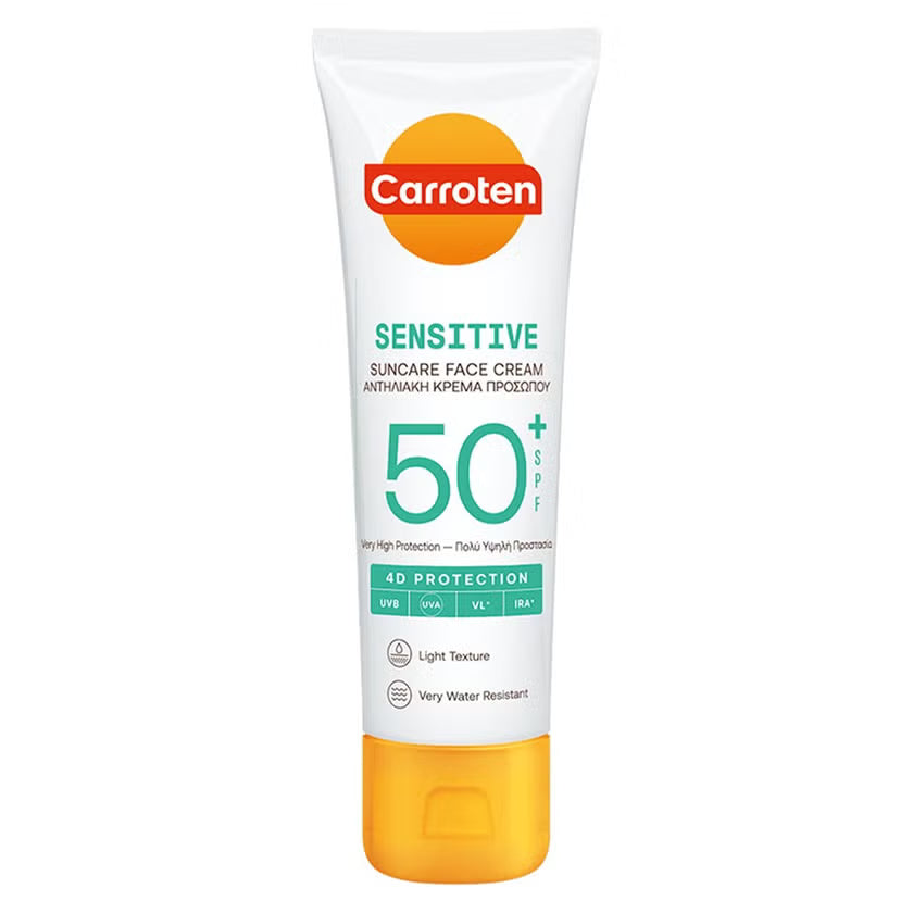 Carroten Sensitive Suncare SPF 50+ Hydrating Face Cream For Sensitive Skin 50ml