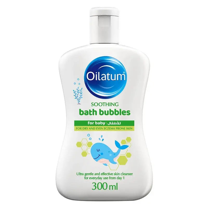 Oilatum Soothing Bath Bubbles Baby Body Cleanser For Dry & Eczema Prone Skin 300ml Oilatum
