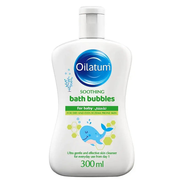 Oilatum Soothing Bath Bubbles Baby Body Cleanser For Dry & Eczema Prone Skin 300ml Oilatum