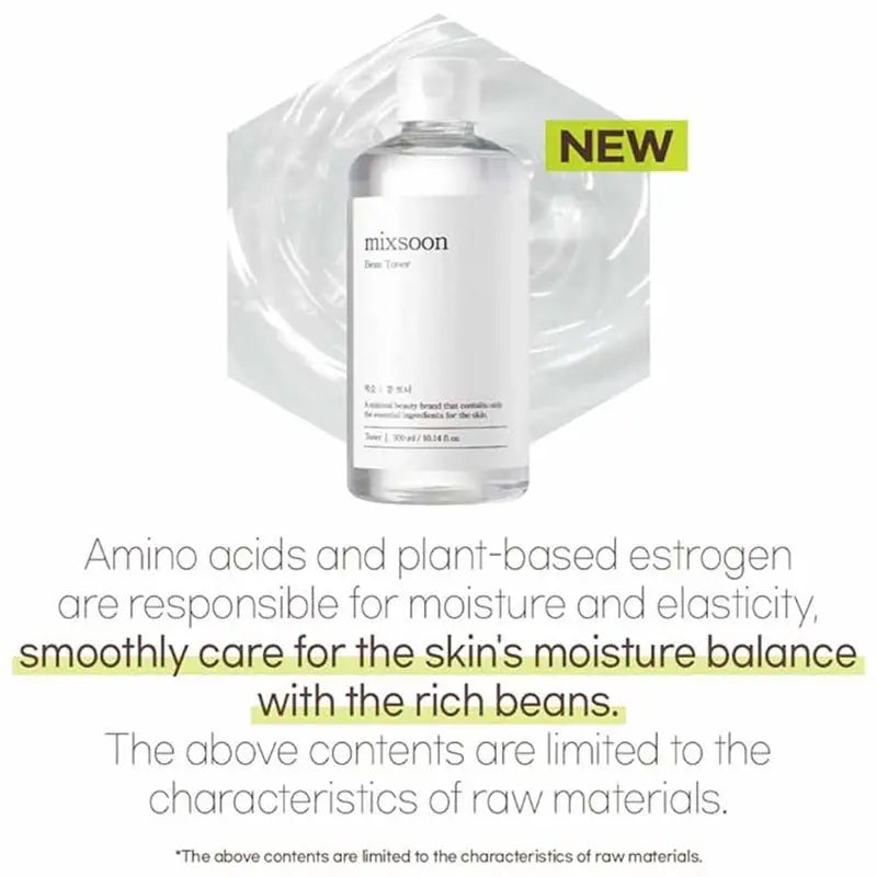 Mixsoon Bean Face Toner For All Skin Types 300ml Mixsoon
