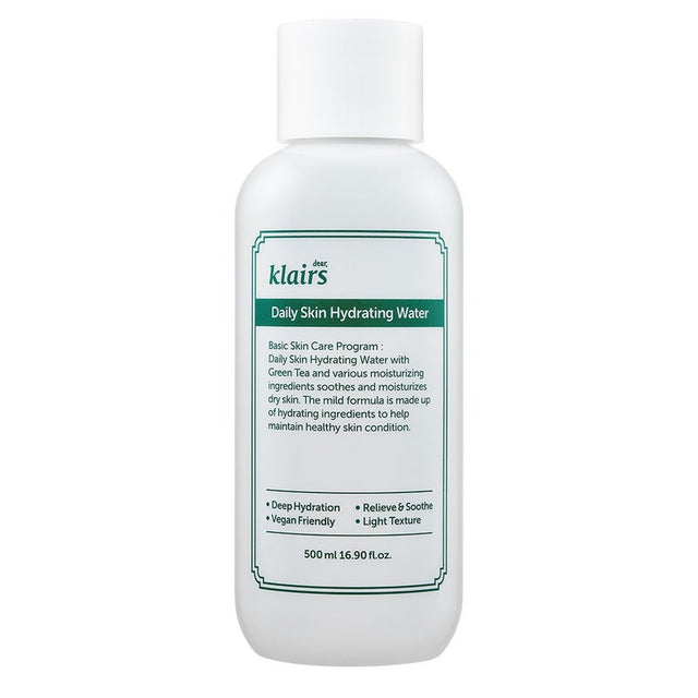 Dear Klairs Daily Skin Hydrating Water With Green Tea For Face & Body 500ml Dear Klairs