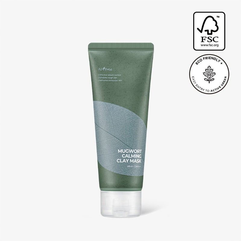 Isntree Real Mugwort Calming Clay Face Mask For All Skin Types 100ml Isntree