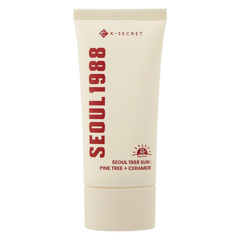 K-Secret Seoul 1988 With Pine Tree + Ceramide SPF50+ & PA++++ Sunscreen 50ml K-Secret