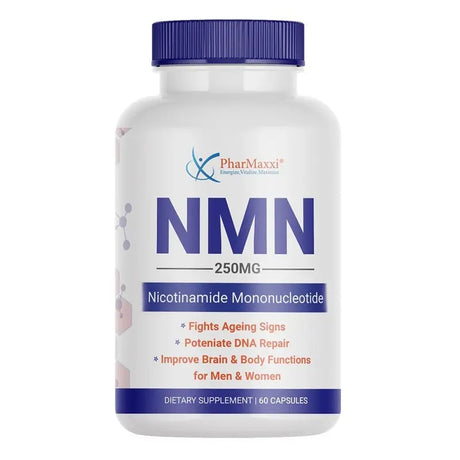 Pharmaxxi NMN 250mg Antiaging Supplement Capsules, Pack of 60’s PharMaxxi