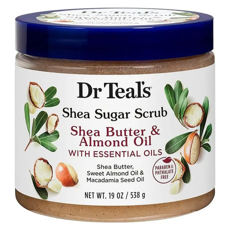 Dr Teal’s Shea Sugar Body Scrub With Shea Butter, Almond Oil & Essential Oils 538g Dr Teal's