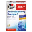Doppelherz Aktive Memory Omega 3 Capsules For Brain Function Support, Pack of 30’s Doppelherz