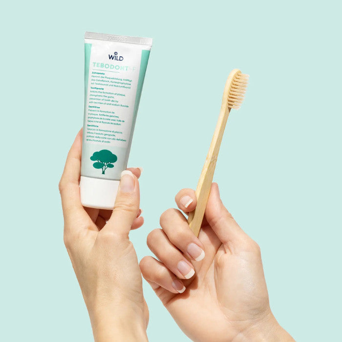 Tebodont F Toothpaste – Herbal Fluoride Toothpaste with Tea Tree Oil for Gum Health & Cavity Protection 75ml