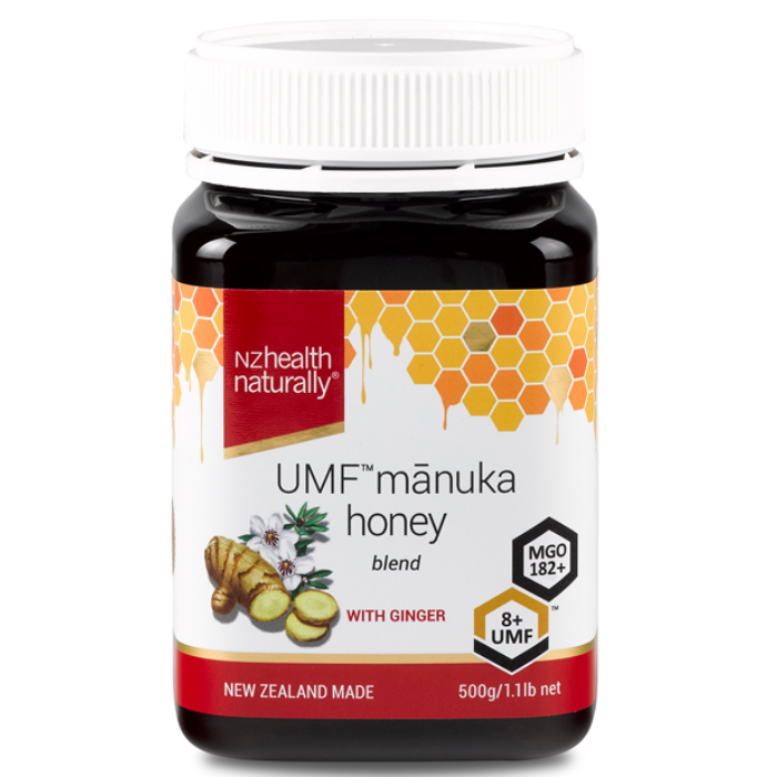 Nz Health UMF Manuka Honey 8+ With Ginger 500g