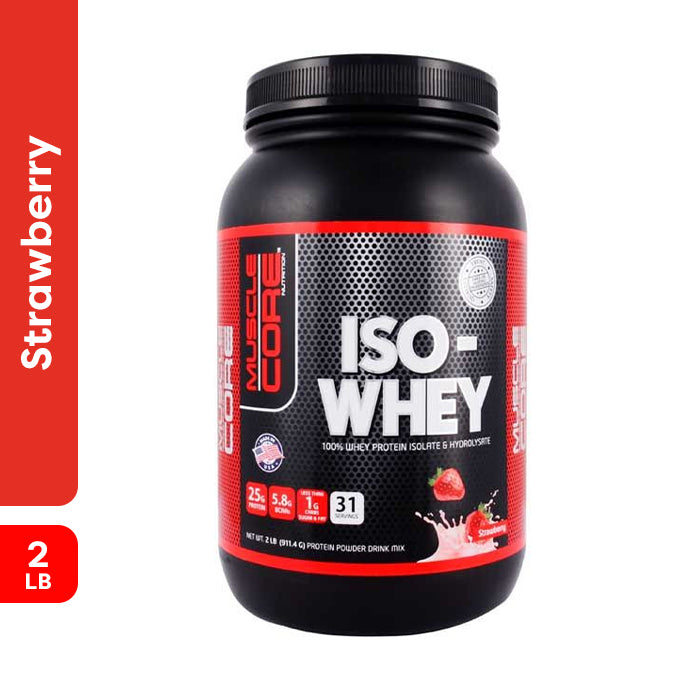 Muscle Core Nutrition Iso Whey 2lb Strawberry