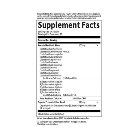 Garden of Life Dr. Formulated Probiotics Once Daily Prenatal - 30 Capsules
