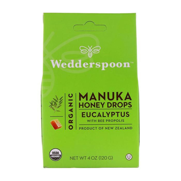 Wedderspoon Organic Manuka Honey Drop Eucalyptus 120 g 20's