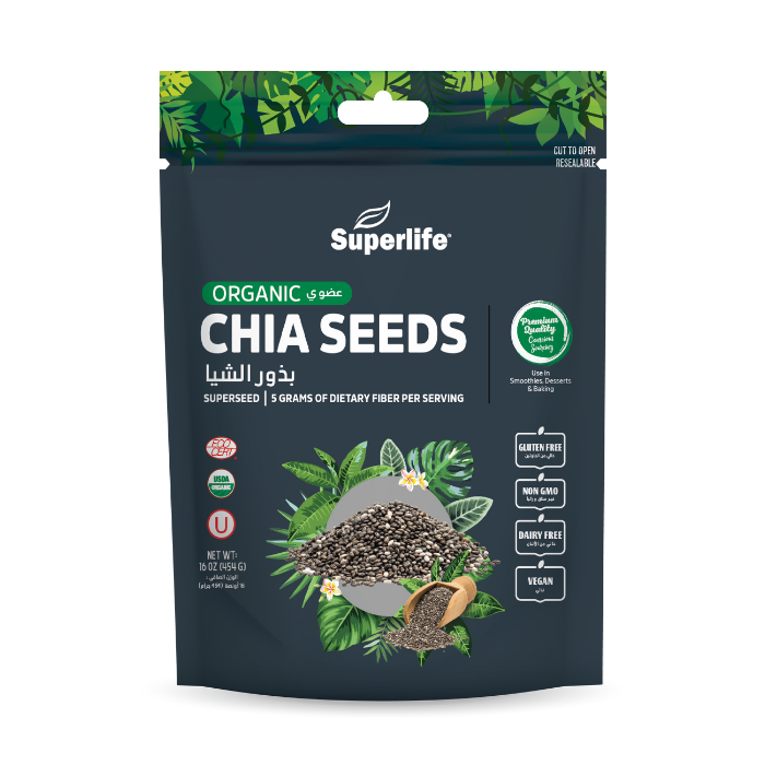 Superlife Chia Seeds - 454 g