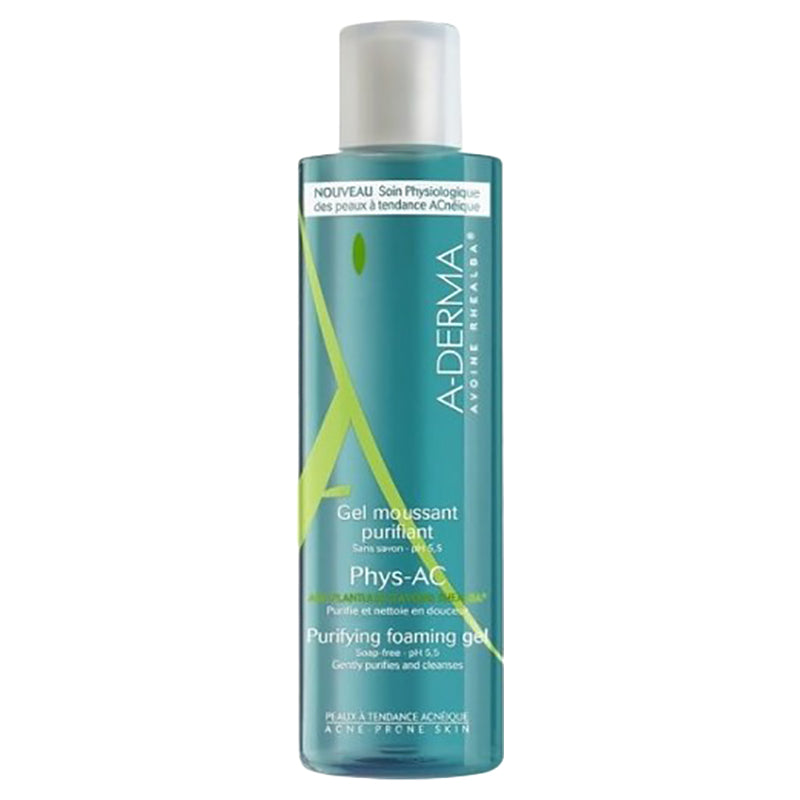 A-Derma Phys-Ac Purifying Foaming Gel - 200ml