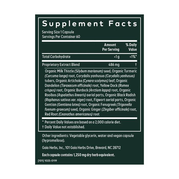 Gaia Herbs Liver Cleanse - 60 Capsules