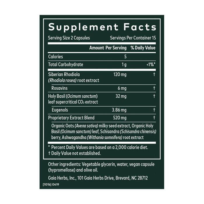 Gaia Herbs Stress Response - 30 Capsules