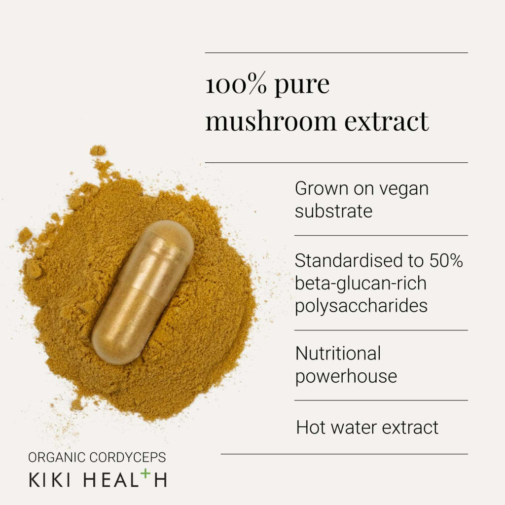 KIKI Health Organic Cordyceps - 60 Capsules