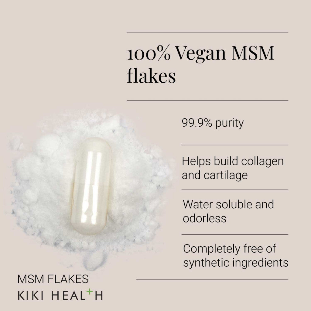 KIKI Health MSM Flakes - 100 Capsules