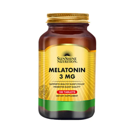 Sunshine Nutrition Melatonin 3mg 100 Tabs - www.plcgcc.com
