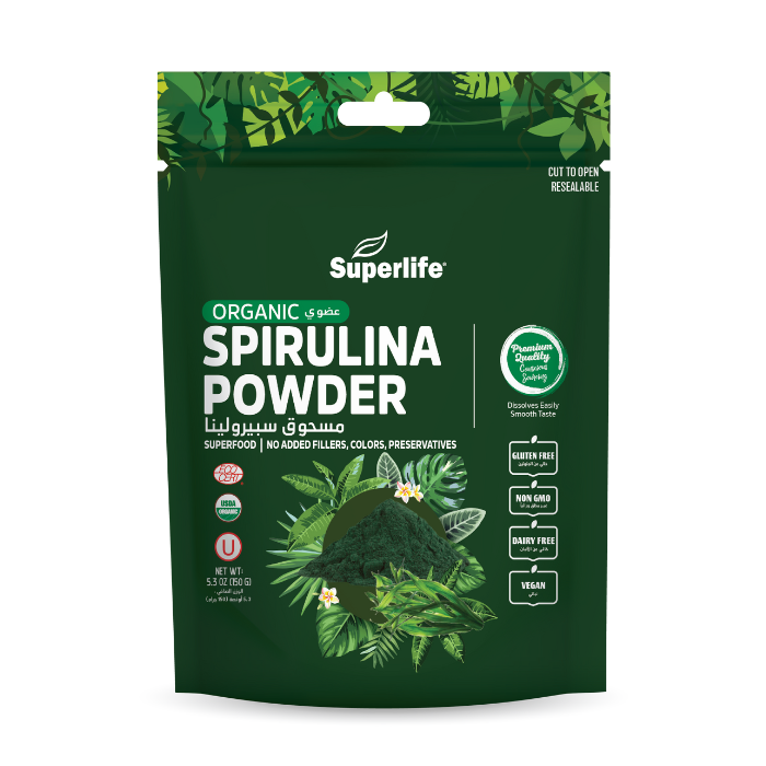 Superlife Organic Spirulina Powder - 150g