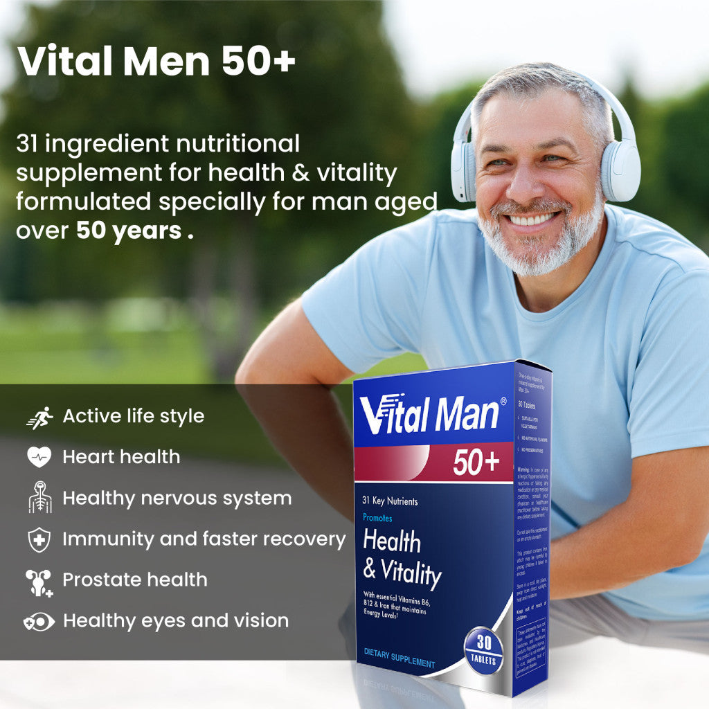 Vital Healthcare Vital Man 50+ - 30 Tablets