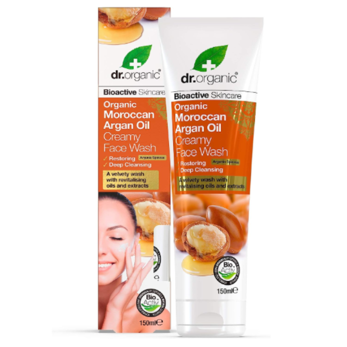 Dr.Organic Moroccan Argan oil Creamy Face Wash - 150ml