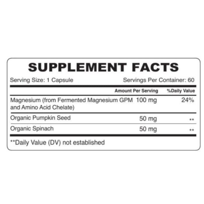 Organic Earth Magnesium 60 Capsules Organic Earth