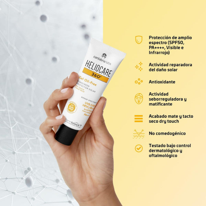 Heliocare 360 SPF50 Oil-Free Gel - 50ml