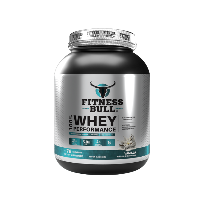 Fitness Bull 100% Whey Protein Vanilla 5LB