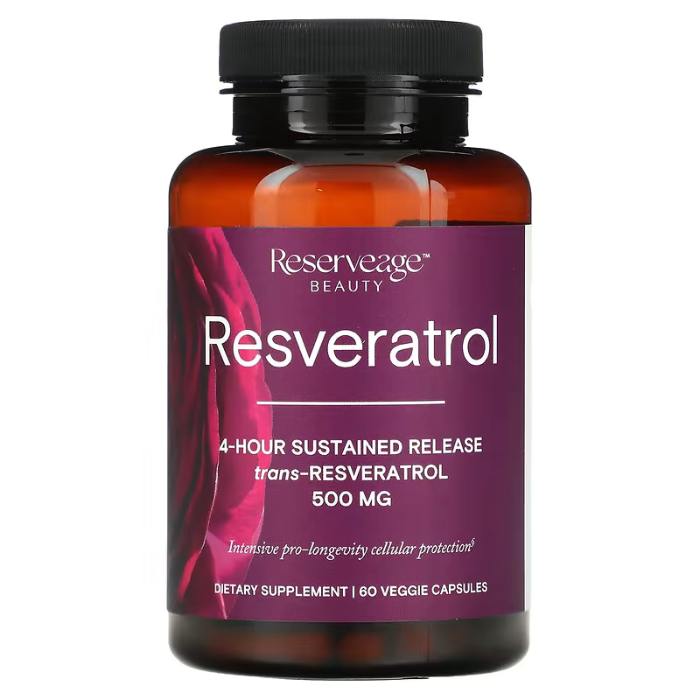 Reserveage Resveratrol 500mg Sustained Release V-Capsules 30s