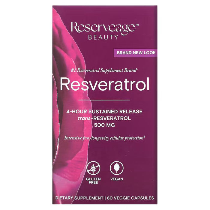 Reserveage Resveratrol 500mg Sustained Release V-Capsules 30s