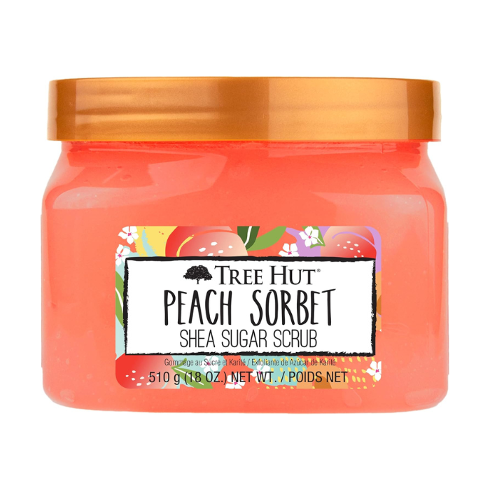 Tree Hut Shea Sugar Scrub Peach Sorbet - 510g