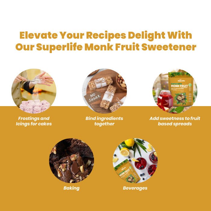 Superlife Monk Fruit With Erythritol Sweetener - 454g