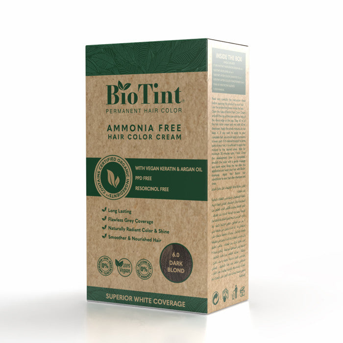 BioTint Permanent Hair Color - 6.0 Dark Blond