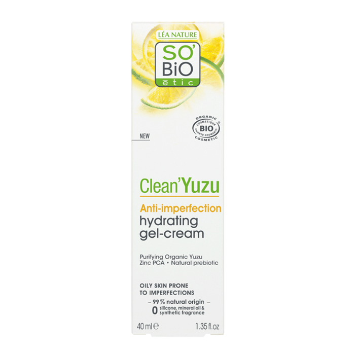 So Bio Etic Organic Clean Yuzu Hydrating Gel Cream 40ml