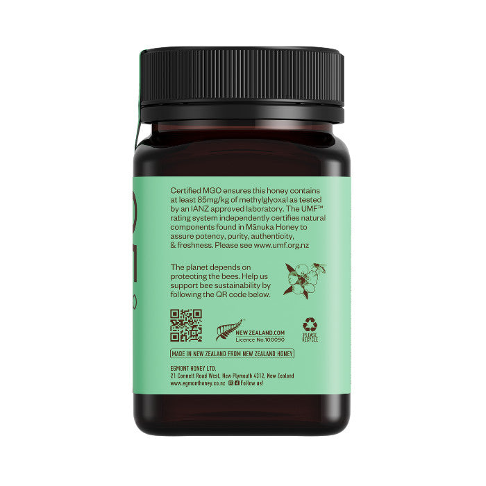 Egmont Honey Monofloral Manuka Honey 5+ UMF 85+MGO - 500g