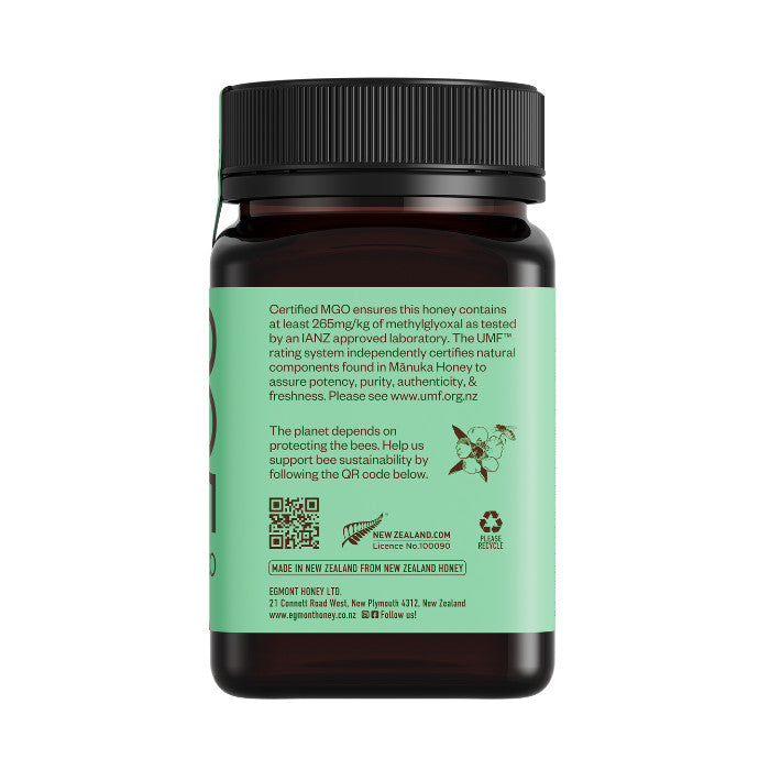 Egmont Honey Monofloral Manuka Honey 10+ UMF 265+ MGO - 500g