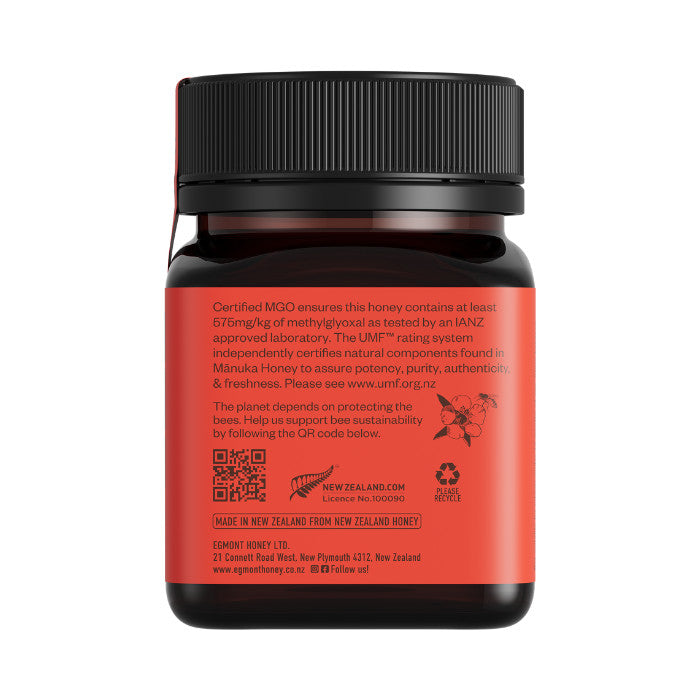 Egmont Honey Monofloral Manuka Honey 16+ UMF 575+MGO - 250g
