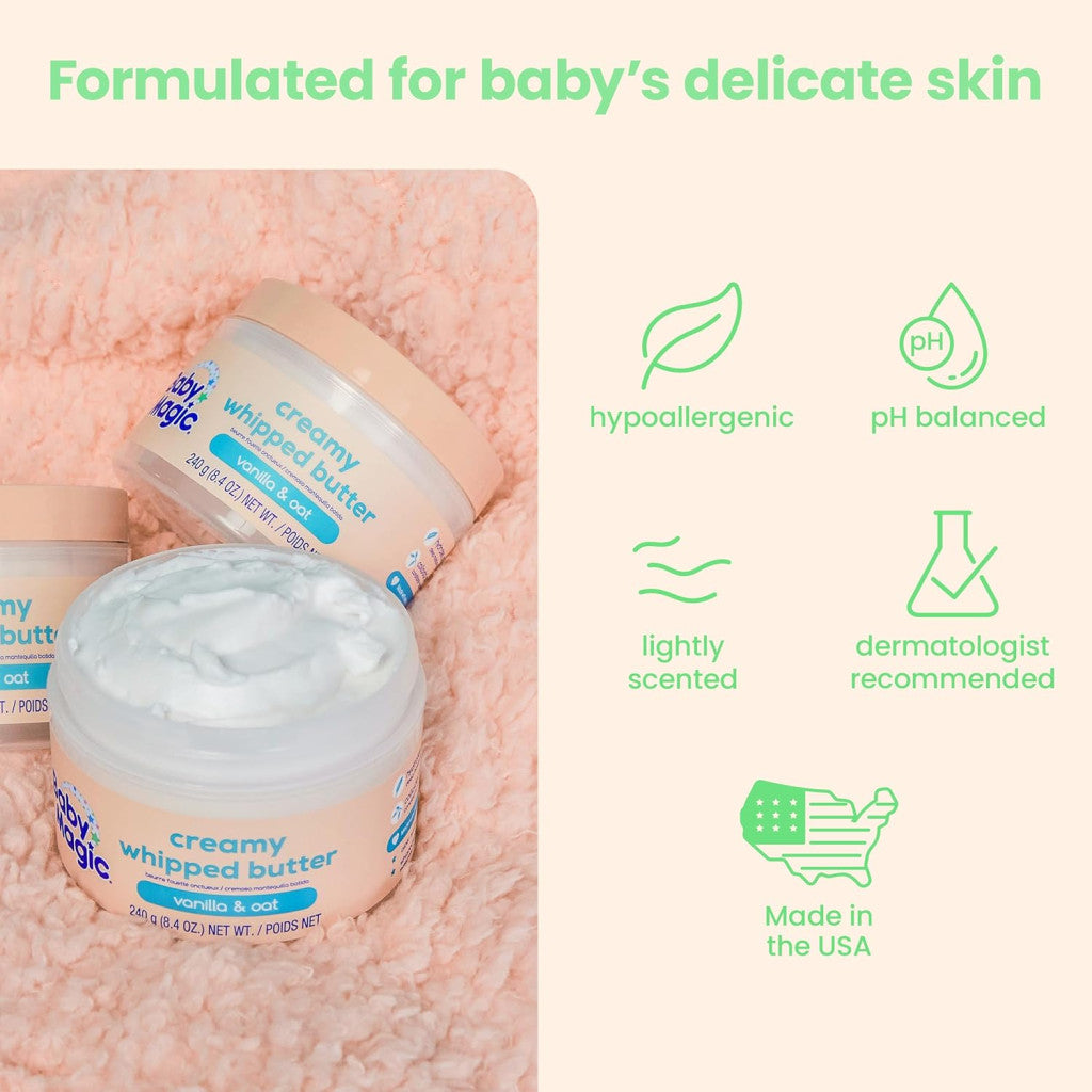 Baby Magic Vanilla Oat Creamy Whipped Butter - 240g