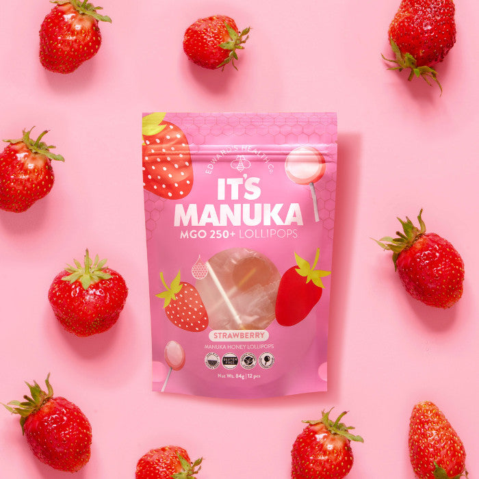 Its Manuka MGO 250+ Lollipops Strawberry 84g