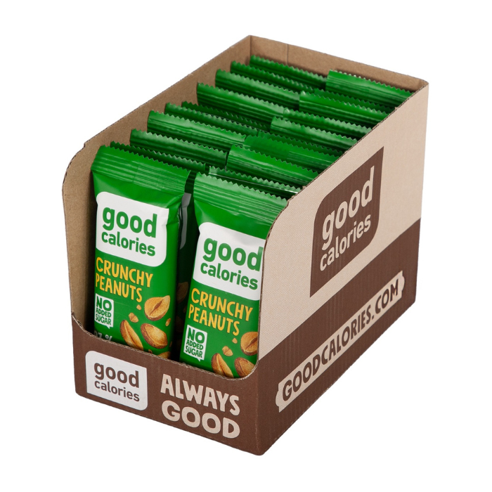 Good Calories Date Bar Crunchy Peanuts 35g With 97% Fruits & Nuts - Pack of 20 pcs